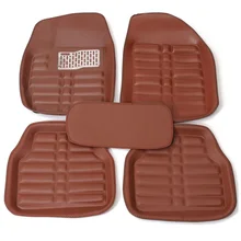 5Pcs Set Universal Car Floor Mats Front & Rear Carpet Auto Black/Brown Skidproof Mat цена 5Pcs Set Universal Car Floor Mats Front & Rear Carpet Auto Black/Brown Skidproof Mat цены онлайн