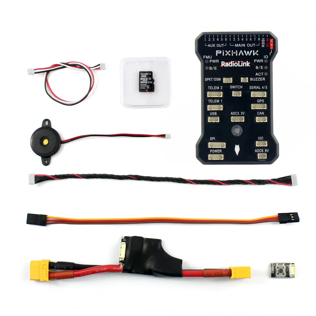 

F17883 Radiolink PIX 32 Bit Flight Controller & M8N GPS Combo Kit for AT9/AT10 Remote Controller OSD DIY RC Multicopter Drone