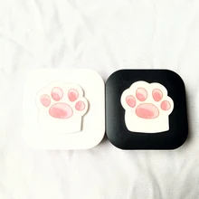 LIUSVENTINA DIY акриловые Симпатичные Pet Cat paw palm контактные линзы случае с зеркалом Box Контейнер для Цвет линзы подарок для дети