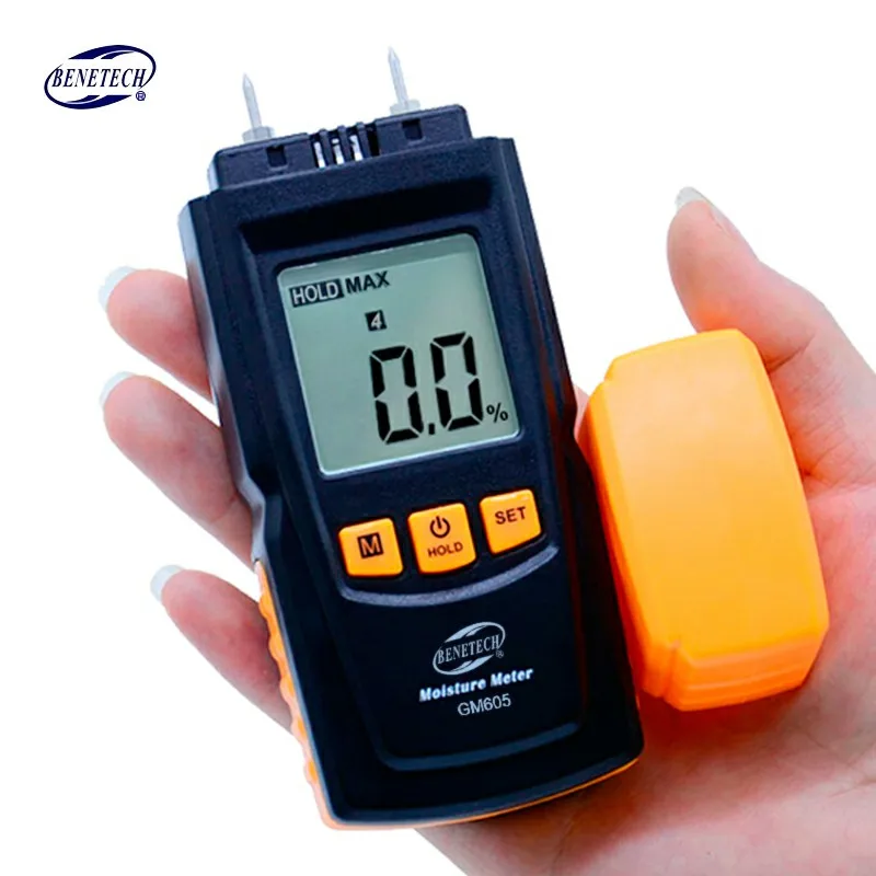 

GM605 detachable Wood Moisture Meter Humidity Tester Timber Damp Detector portable wood moisture meter Digital LCD Display