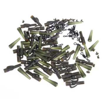 

90PC/LOT NEW Carp Fishing Lead Clip Set With Size 8 Quick Change Swivels Tackle Rigs Fishing Tackle Boxes Fishing Tools Freeship