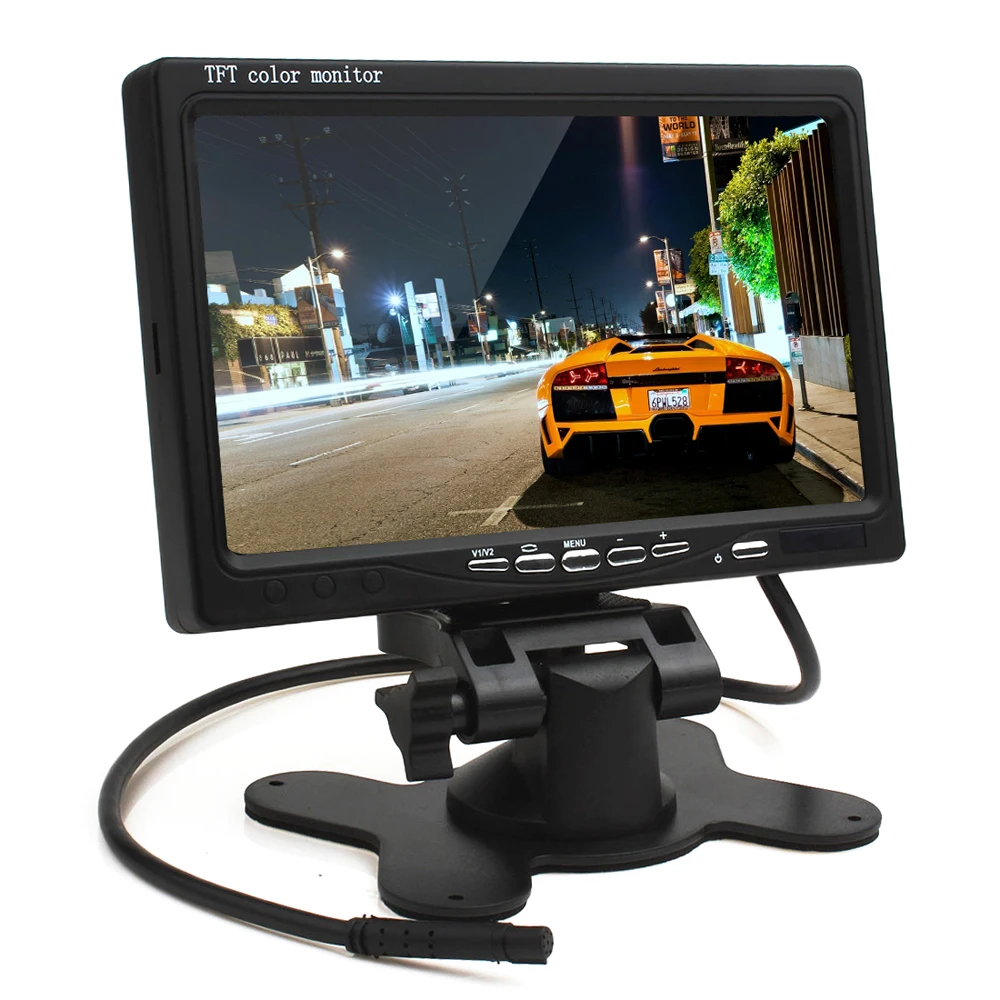 PROMOTION! HD 800 x 480 7 Inch VGA Car monitor Color LCD Screen Car