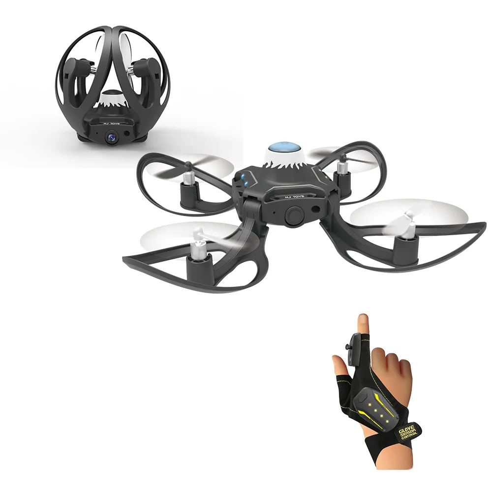 Mini Drone foldable Arm 2.4G Glove Gesture Movement Sensing Control ...