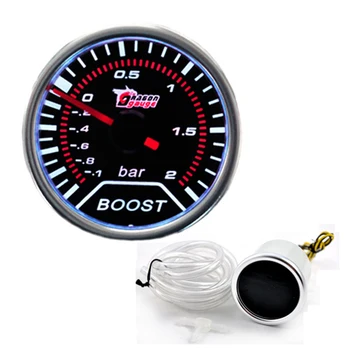 

EE support Car Universal Smoke Len 2" 52mm LED Bar Turbo Indicator Boost Gauge Meter 12V Automobiles Parts Car Styling