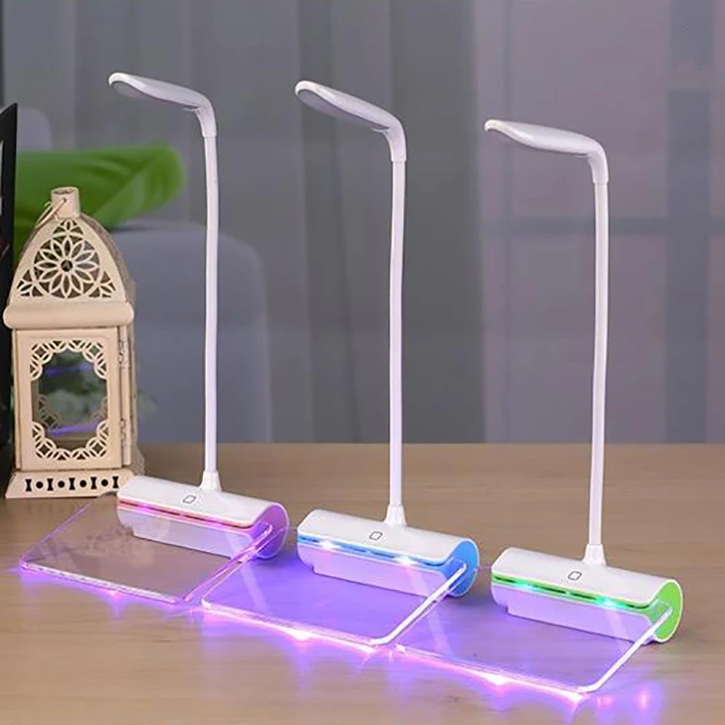 

Desk Lamps USB Led Table Lamp With Message Board EyeProtection Reading Light Student Bed Reading Light Gifts For Lover Romantic