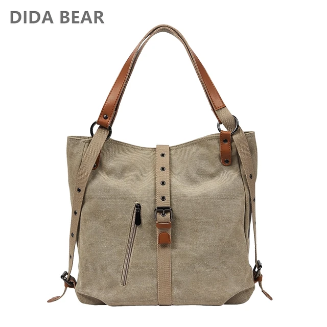 DIDABEAR Brand Canvas Tote Bag Women Handbags Female Designer Large Capacity Leisure Shoulder Bags Big Travel Bags Bolsas 1