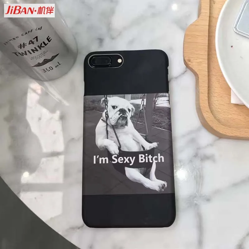 Jiban забавные Пёс из мультфильма иллюстратор Телефон чехол для iPhone 7 Plus Капа 6 6S 6plus 8