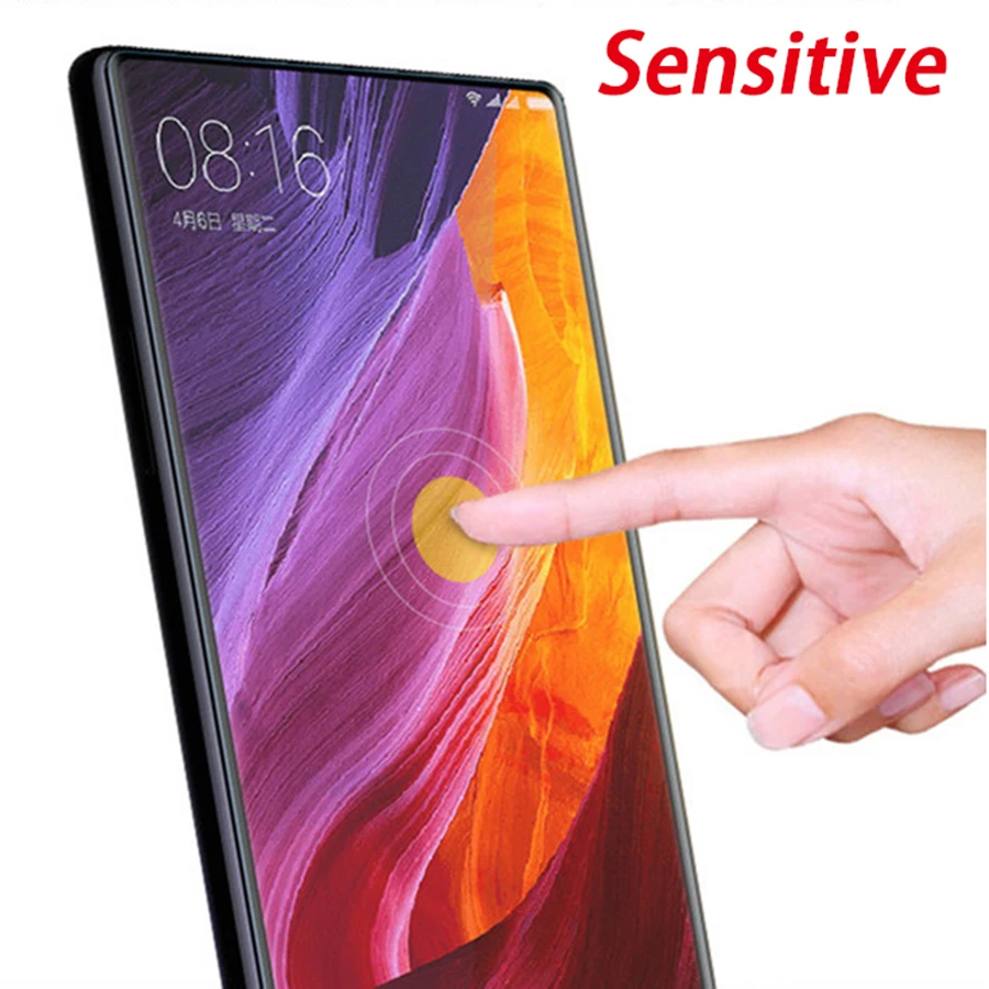 AIBILI 200 шт. 9 H закаленное Стекло для 6 4 дюйма Xiaomi mi х Смартфон 3D изогнутый край Fit