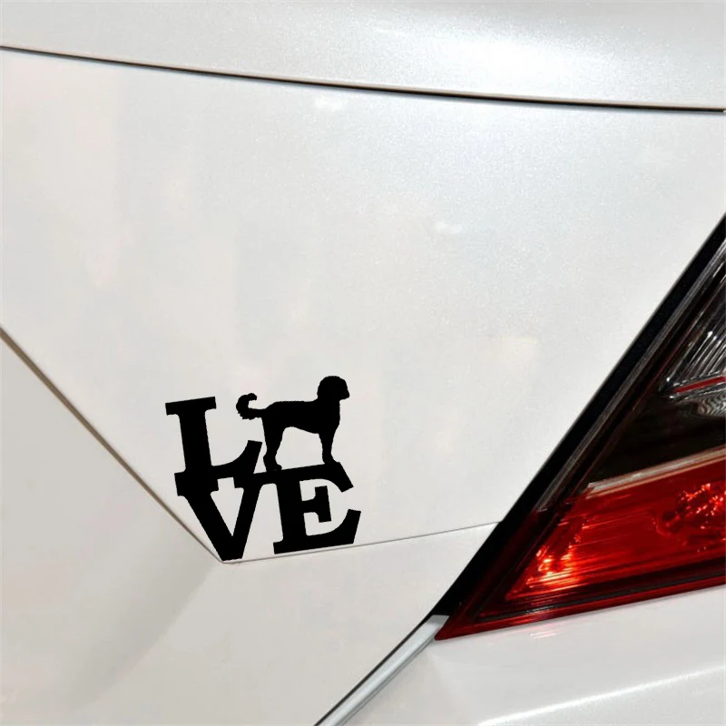 YJZT 15 2 см * 14 1 Goldendoodle Love Naughty Dog автомобильные виниловые наклейки