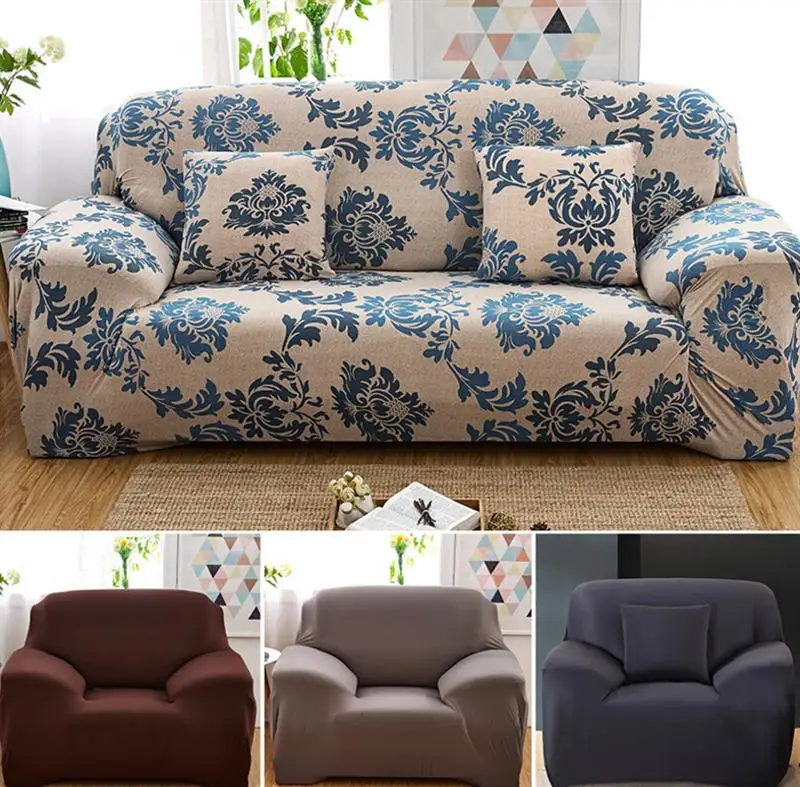 coxeer Vintage Sofa Protector Elastic Anti Slip Printed Furniture Cover