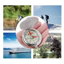 1 шт. карманные часы флип компас портативный туристический навигационный компас светящийся в темноте навигационный автомобильный компас брелок