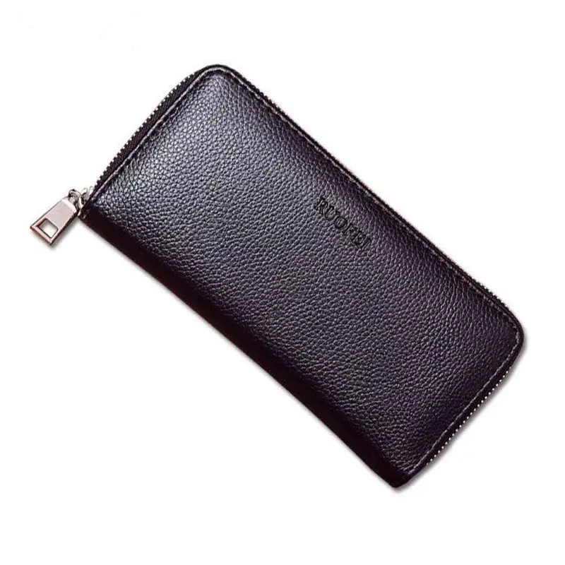 

Hot new luxury male Leather Purse Men's Clutch Wallets Handy Bags Business Wallets Men Black Brown Dollar Price