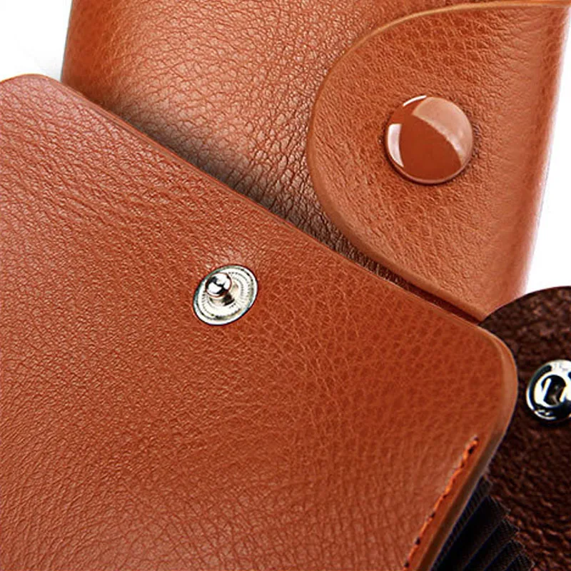 Men Women Business Card Holder Genuine Leather Credit Cards Organizer Bank Card Case Money Wallet Cardholder Porte Carte PC0052 (26)