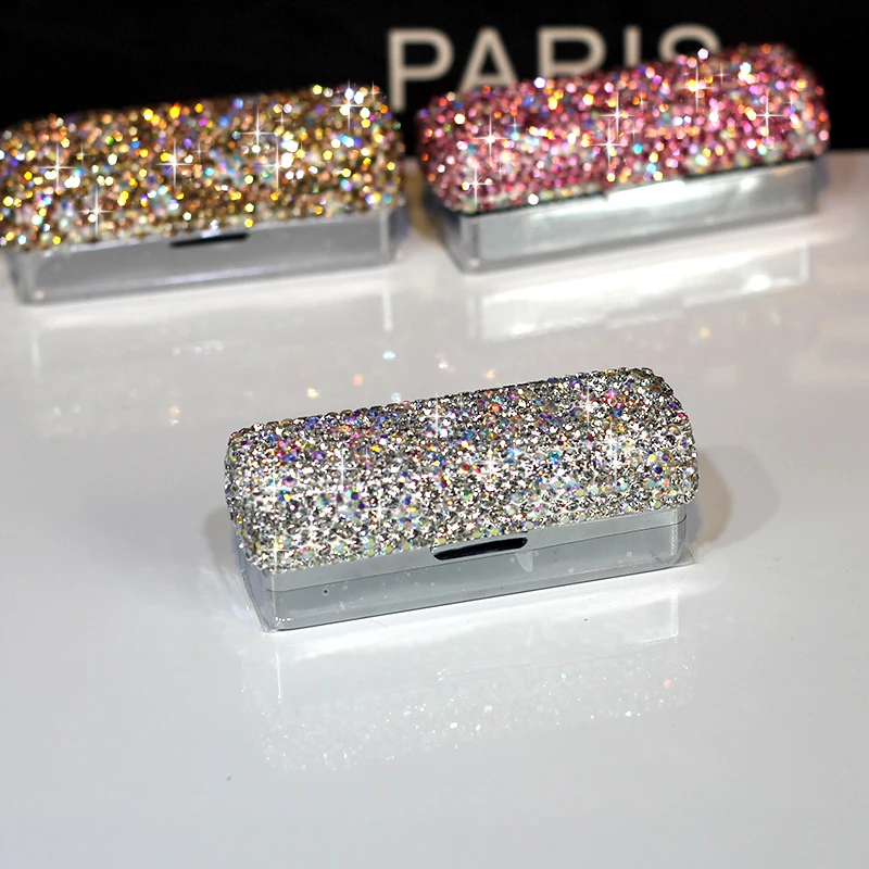 

Lipstick container Lipstick case with crystal Lipstick holder Makeup Tool Kits