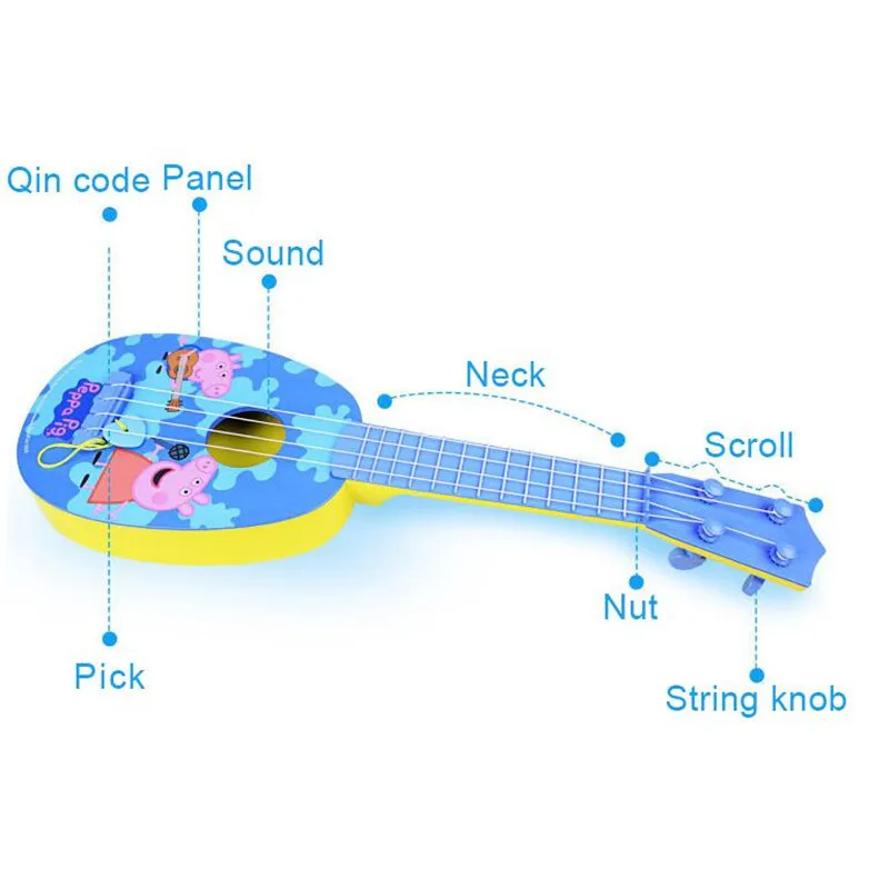 Peppa George Pig guinea pepa pig Musical Instruments Toys Ukulele Guitar Education For Children Kids Christmas New Year Gifts Peppa George Pig guinea pepa pig Musical Instruments Toys Ukulele Guitar Education For Children Kids Christmas New Year Gifts