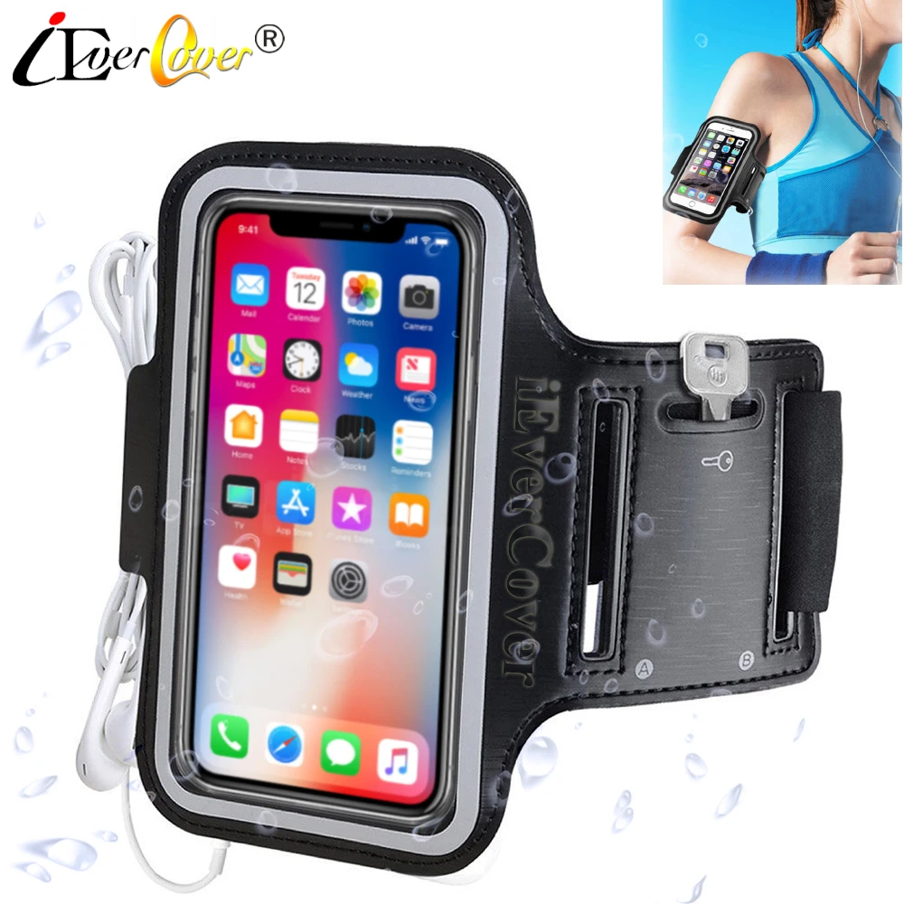 Sport Running Arm Band Case For Iphone X Xs 8 7 6 6s Phone Waterproof Pu Leather Bag Cover Capa Fundas Case For Iphone Case Forarm Band Case Aliexpress