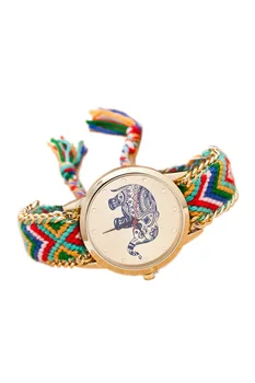 

YCYS!Women's Knitted Elephant Pattern Wrist Watch Color No.10