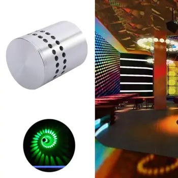 

1x 3W Spiral LED Wall Sconce Ceiling Light Walkway Bedroom Porch Hotel Bulb KTV Nightclub hotel Bar Decoration Lights green A609