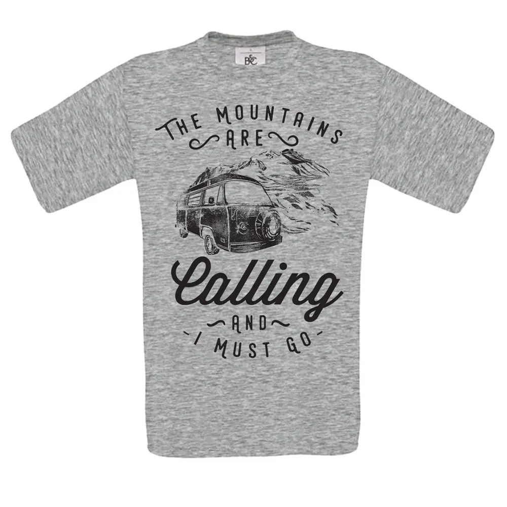 Мужская футболка с героями мультфильмов the mountains are calling motorhome travel adventure quote gift