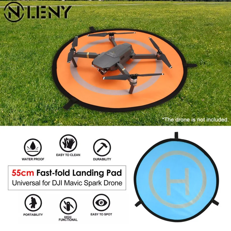 

55cm Fast-fold Landing Pad Universal FPV Drone Parking Apron Foldable Pad For DJI Spark Mavic Pro FPV Racing Drone Accessory