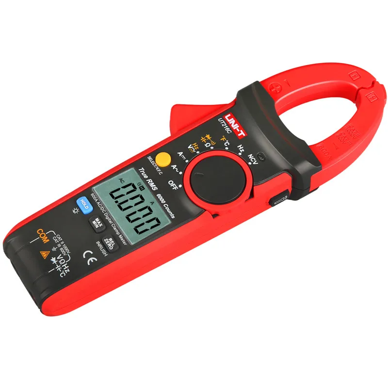 UNI T 600A истинные RMS цифровые клещи UT216A/UT216B/UT216C/UT216D Цифровой амперметр