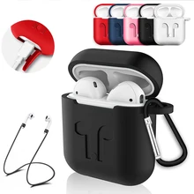 Мягкий силиконовый чехол для Apple гарнитура для airpods защитный чехол противоударный водонепроницаемый для Air Pods гарнитура аксессуары
