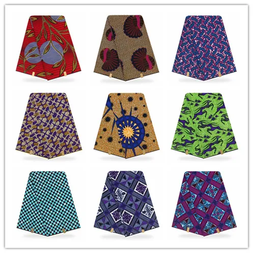 

Wholesale! 2019 New Arriva 100%Cotton African Wax Cloth Hollandais Wax African Super Dutch Wax 6Yards/Piece !YD02