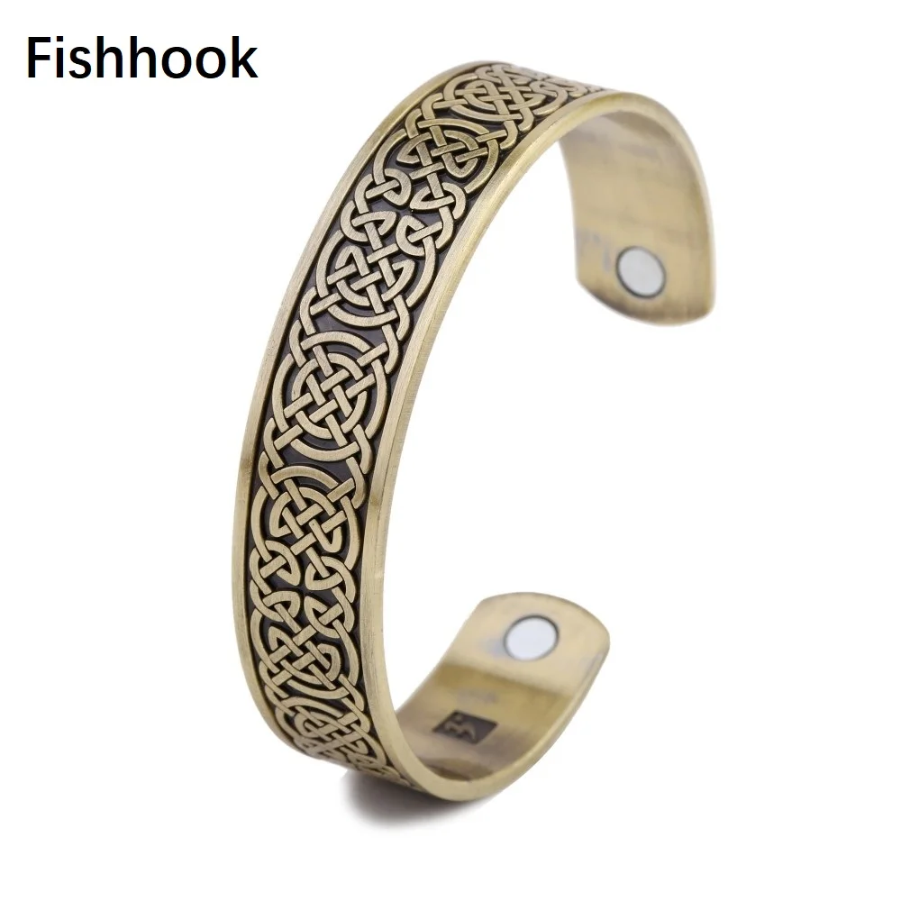 

Fishhook Viking Bangles Relieving Symptoms Migraines Fatigue Stimulate Blood Circulate Magnet Cuff Bracelets Fashion Jewelry