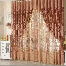 Затемнение занавес с кольца или крючки, triming для разных размеров, 1647, готовые шторы и вуаль, занавес декор