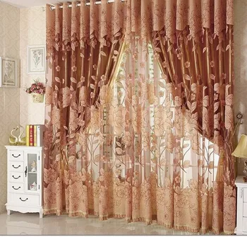 

Blackout curtain with rings or hooks,free triming for different size ,1647 ,ready curtains and voile,curtain decor