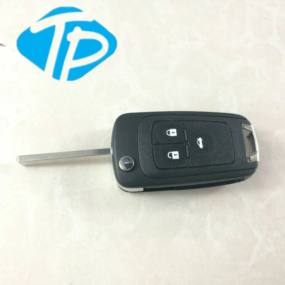 Складной чехол книжка с 3 кнопками для Chevrolet Cruze|fob cover|fob casefob key |