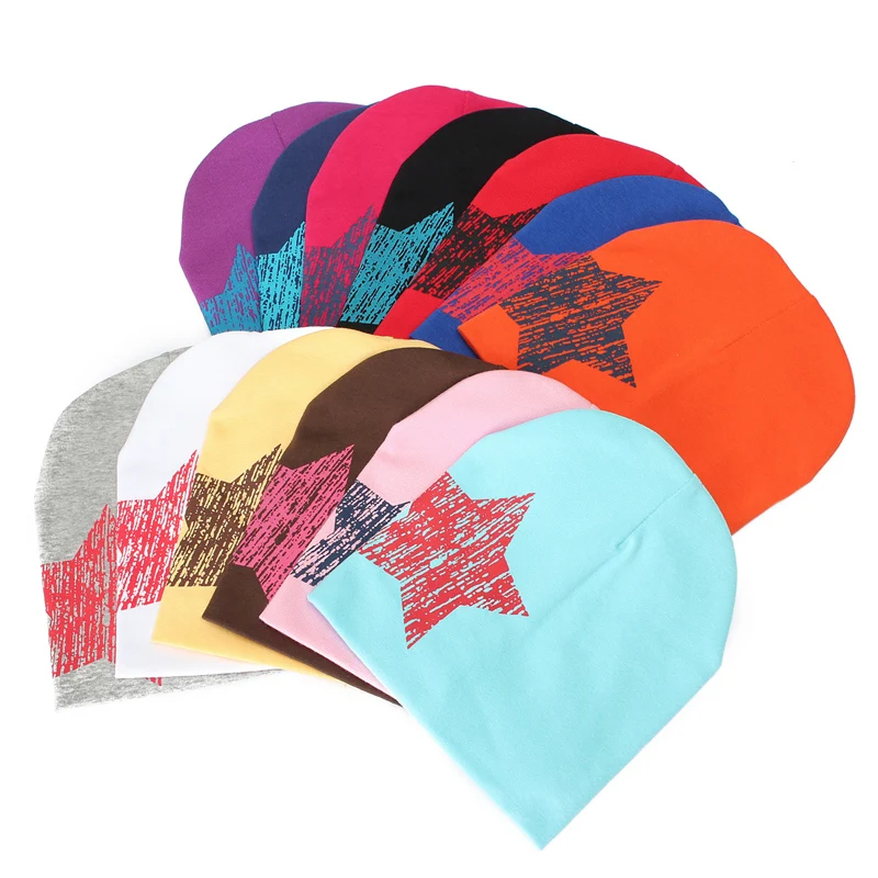 LNRRABC Autumn Winter Beanie Hat Baby Boy Girl Kid Children Cotton Lycra Soft Star Cap Toddler Costume Baby Accesso cartoon bear baby girl boy toddler infant kid newborn children knit hat beanie cotton cap