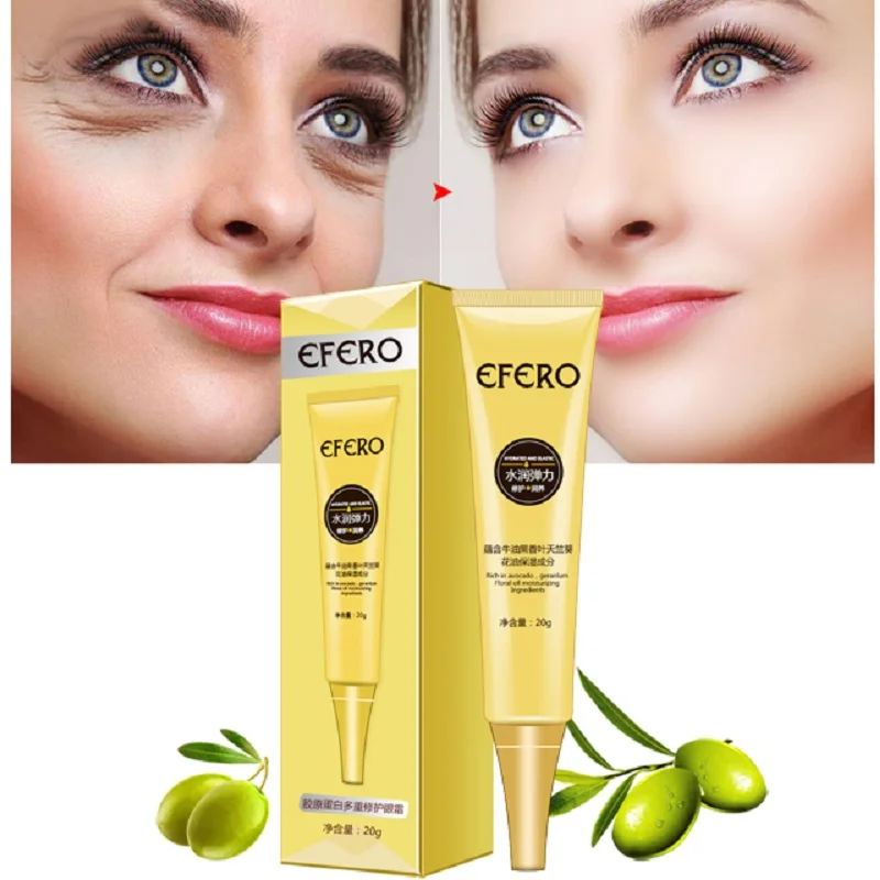 EFERO Anti Winkles Eye Cream Skin Care Hyaluronic Acid Eye Serum Anti-Puffiness Dark Circle Anti-Aging Moisturizing Eye Cream