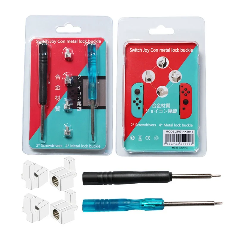 

Nintend Switch NS Joy Con Metal Lock Buckles Repair Tool Kit For Nintendos Switch Joy-Con Controller w/ Screwdrivers Y Screws