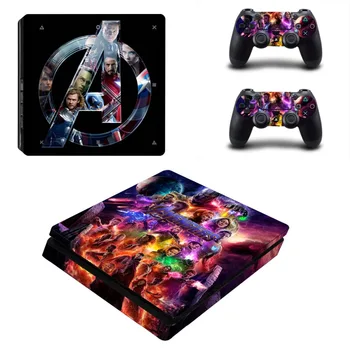 

The Avengers Endgame Iron Man PS4 Slim Skin Sticker Decal for Sony PlayStation 4 Console and 2 Controller PS4 Slim Sticker Vinyl