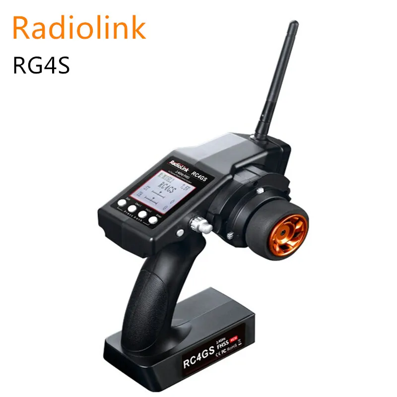 Radiolink RC4GS 2 4G 4CH Gun Remote Controller Transmitter with Gyro Integrated R6FG Receiver for font