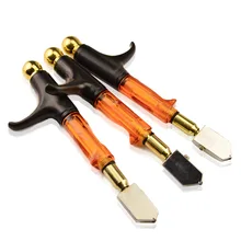 Brand New Hand-Held Glass Cutter T-Type Push Cutter High Quality Tungsten Steel Head Sharp Blade Comfortable Use Cutting Tool