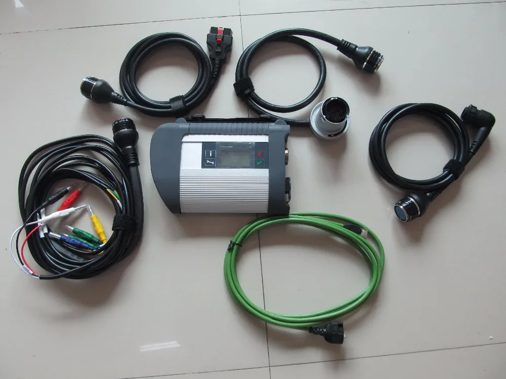 

mb star c4 multiplexer with five cables without hdd for cars and trucks diagnostic tool wifi