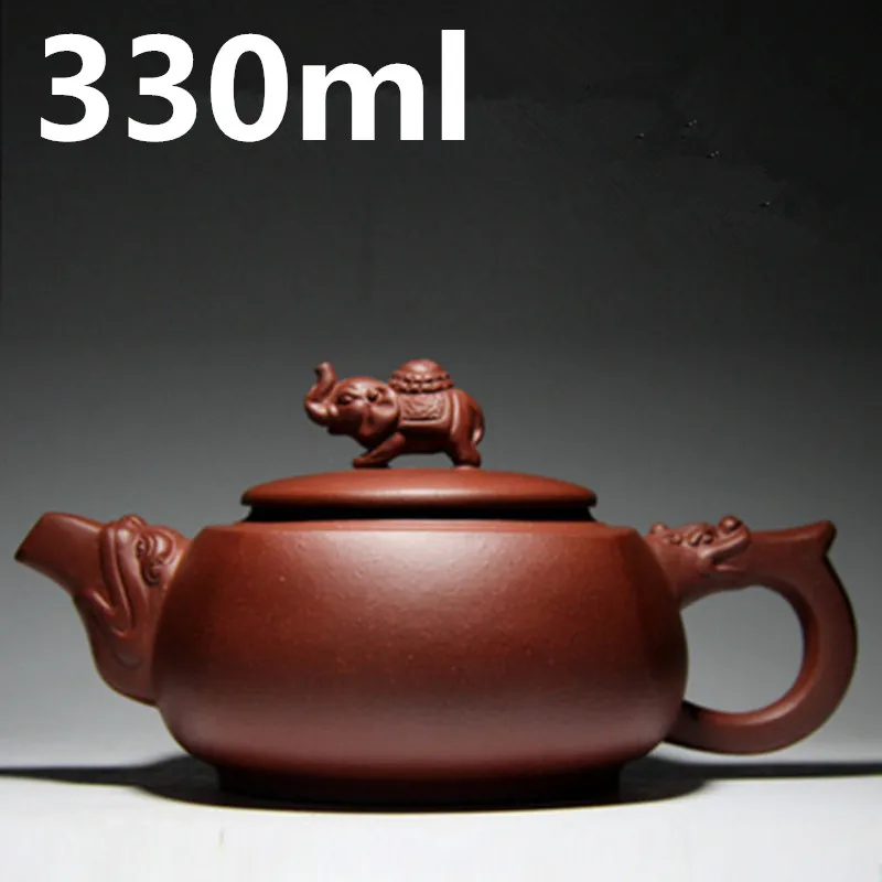 

Zisha Tea Set Kettle Elephant Teapots 330ml Chinese Purple Clay Tea Pots Porcelain Yixing Tea Pot Teapot Ceramic Teaset
