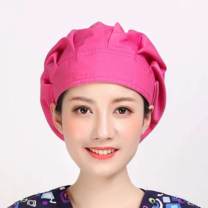 Рабочие шапочки для Для женщин медицинские хирургические головные уборы регулируемые хлопчатобумажные Хирургические колпачки для медсестры Управление хирургии скрабы - Цвет: 10