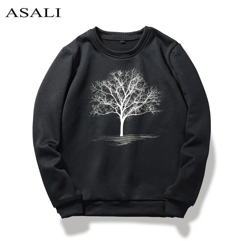 

ASALI Hoodie Men Hoodies and Sweatshirts Clothing Male 3d Printing Hip Hop Hoody Mens Slim Solid Long Sleeve Side Zipper Letter