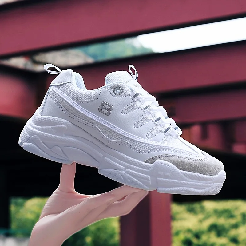 

Casual Shoes Men Breathable Sneakers high quality Fashion Lace Up white shoes