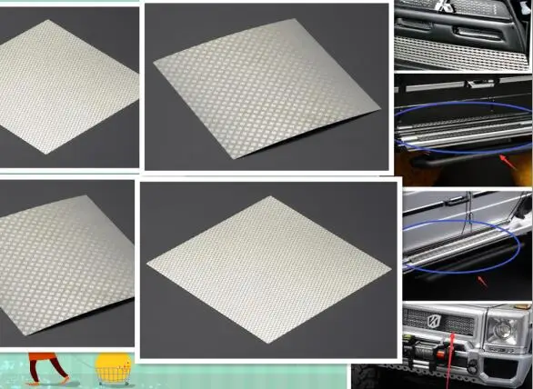 

Metal Fender Diamond Plate/Step/Grille/Body For 1/10 1/12 Scale RC Crawler/Drift/on road Cars HPI SCX10 KYOSHO HSP