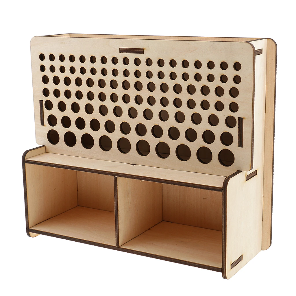 Multifunctional Wooden Rack Leathercraft Punch Stamp Tools Stand Holder Organizer Storage Box Rack Leathercraft Accessories
