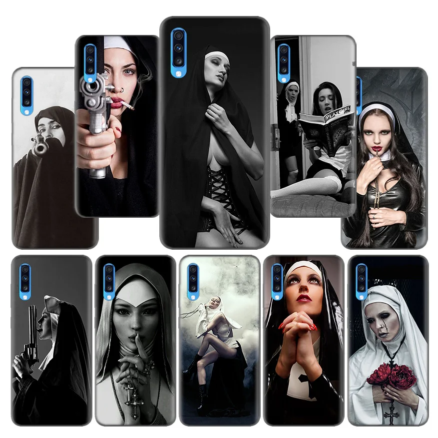 

Sister Nun Pattern Silicone Soft Case Cover Coque for Samsung Galaxy A10 A20 A30 A40 A50 A60 A70 A80 A20e A6 A8 A7 A9 Plus 2018