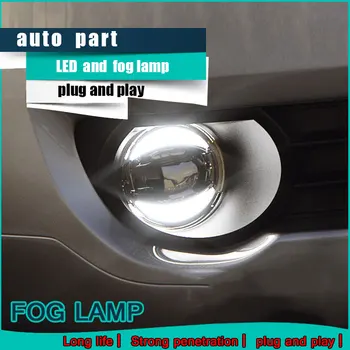 

Car Styling Daytime Running Light for Toyota 4Runner LED Fog Light Auto Angel Eye Fog Lamp LED DRL High&Low Beam Fast Shipping