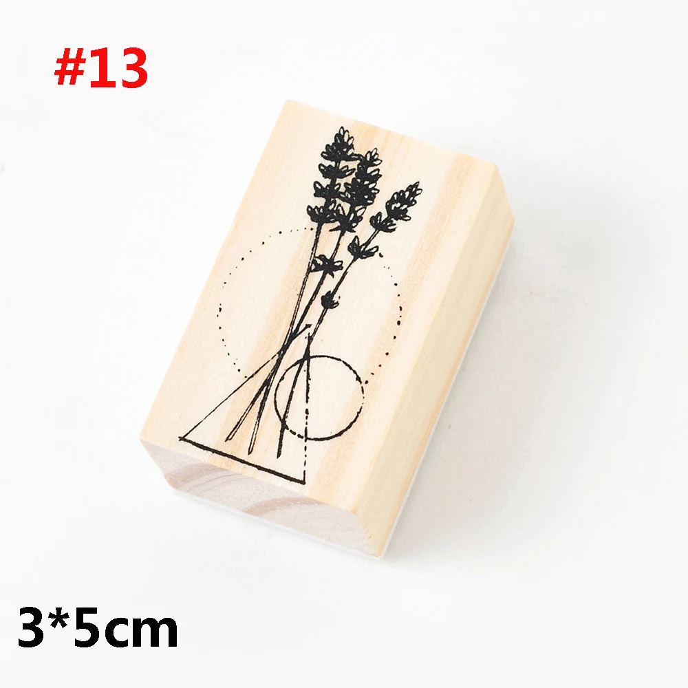 1 шт. DIY ремесла цветочное растение винтажный деревянный резиновый штамп для скрапбукинга канцелярские картины карты декор