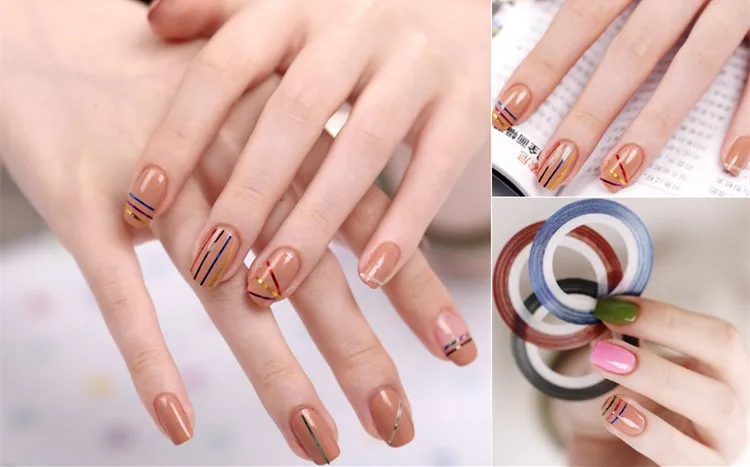 Nail Art Striping Tape Line Чехол для инструментов, держатель для инструментов, простой дизайн для самостоятельного использования,(NR-WS70