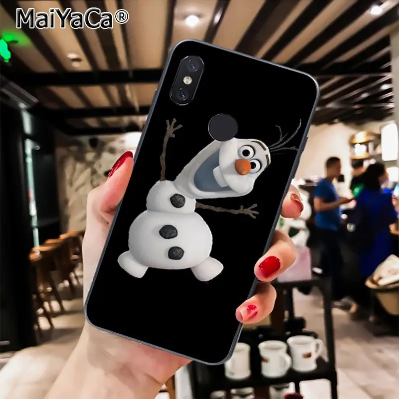 MaiYaCa милый Олаф снеговик, корпус под плетенную сумку чехол для телефона для Xiaomi Redmi8 4X 6A S2 7A 5A Redmi 5 5Plus Note5 7 Note8pro