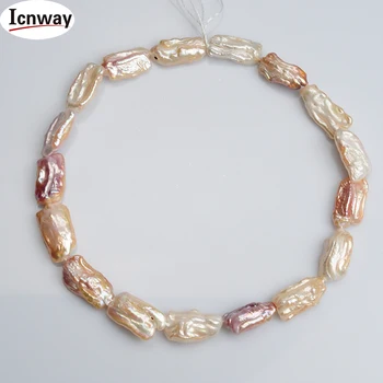

Natural AA biwa pink Freshwater Pearl 18mm 15inches DIY necklace bracelet earring FreeShipping Wholesale